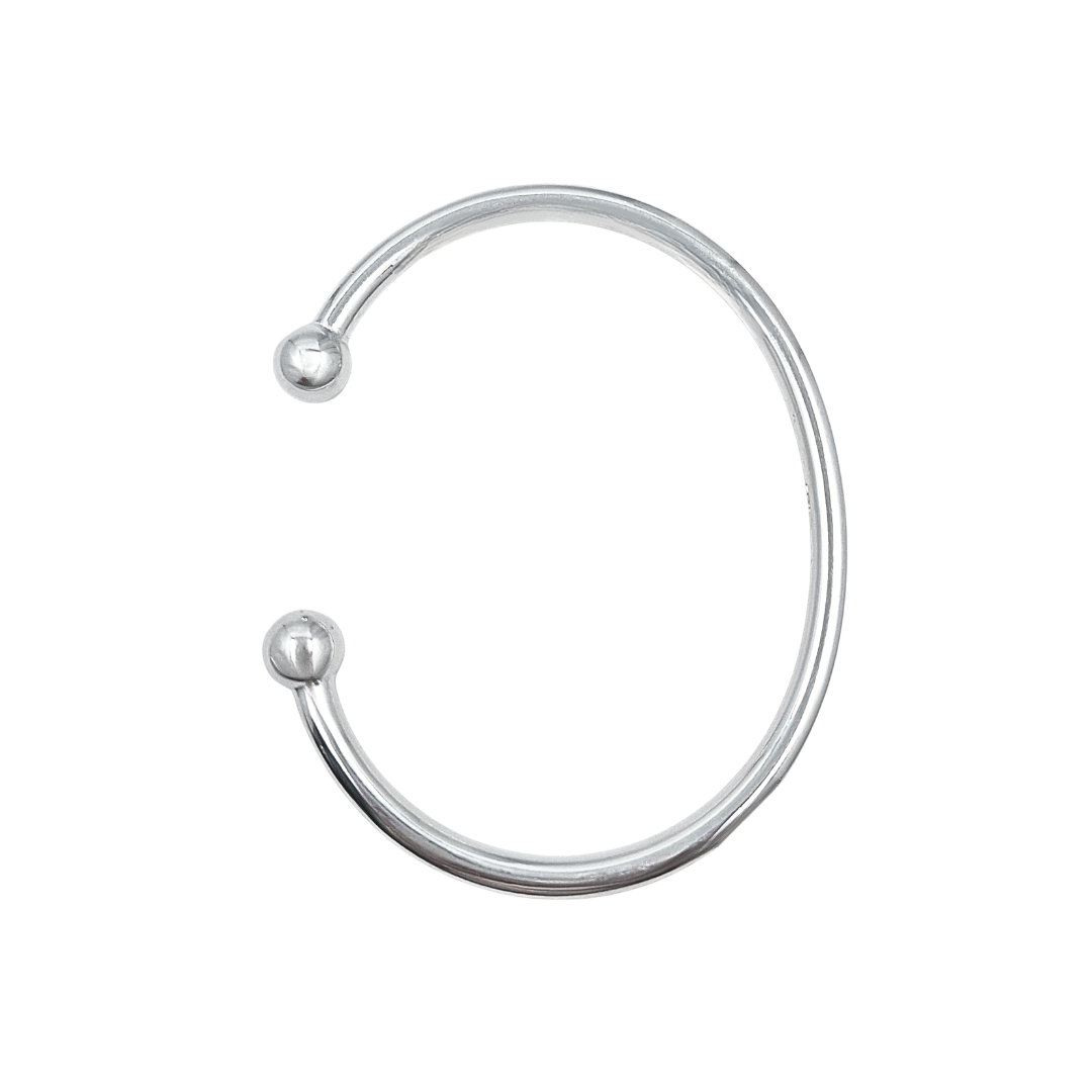 Silver 4mm Torque Bangle