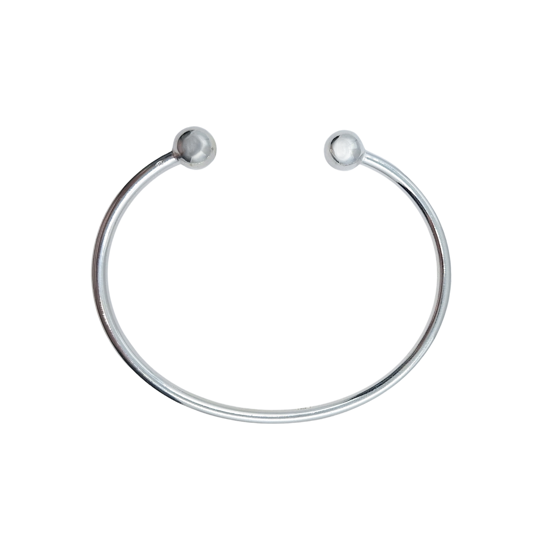 Silver Torque Bangle