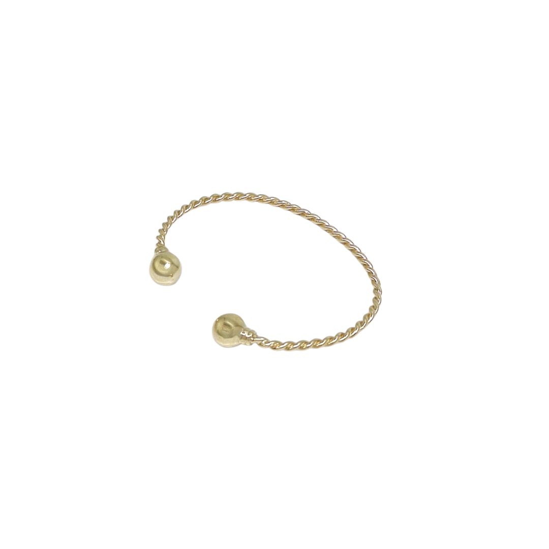 9ct Yellow Gold Bay Torque Bangle