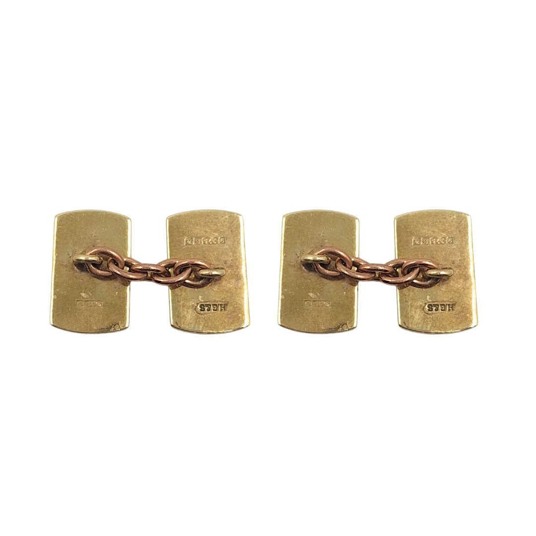 9ct Yellow Gold Cufflinks