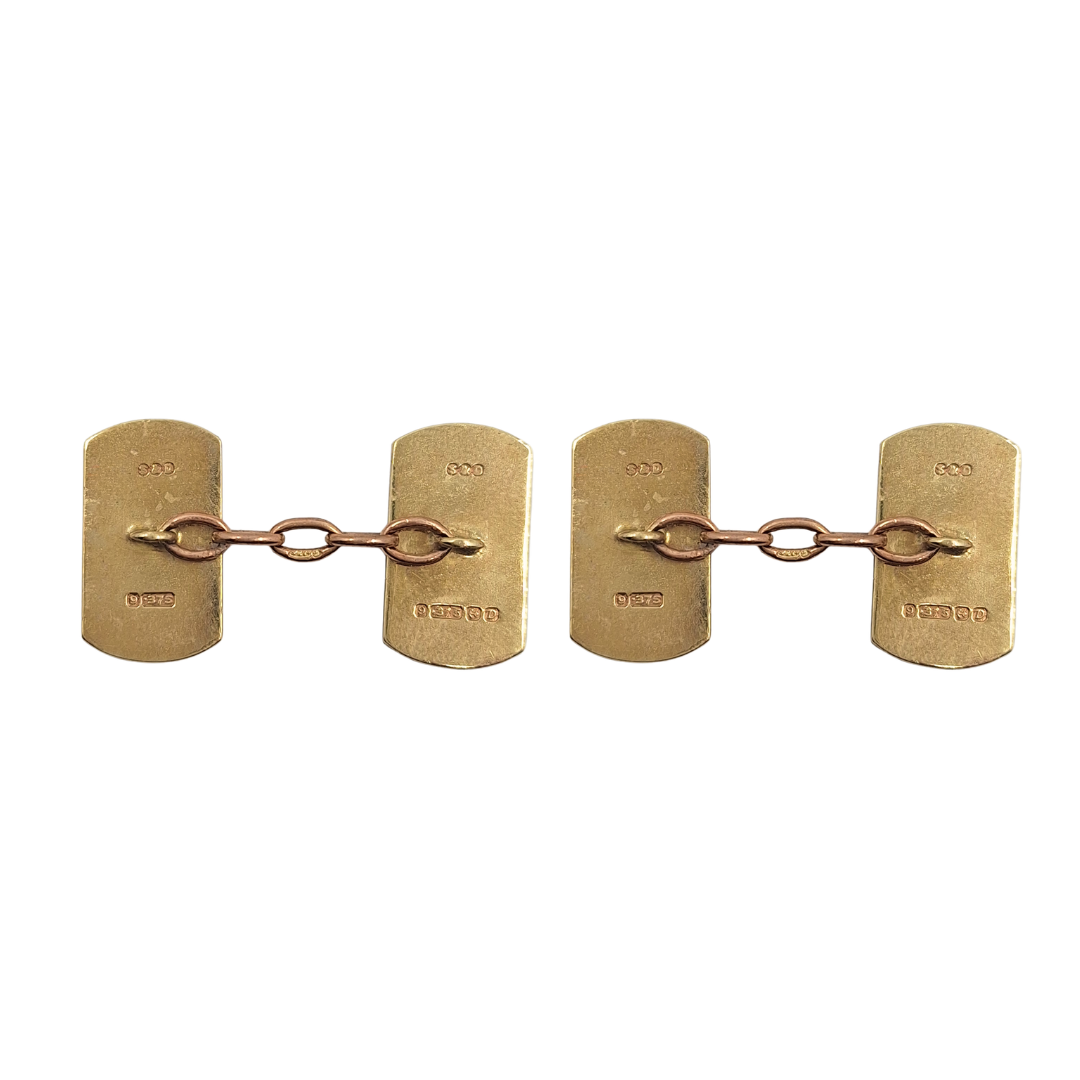 9ct Yellow Gold Cufflinks