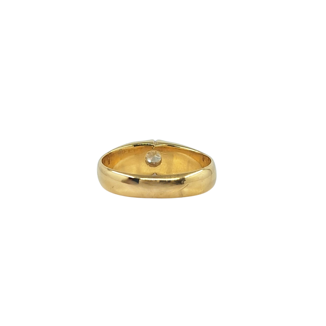 18ct Yellow Gold Diamond Gypsy Ring