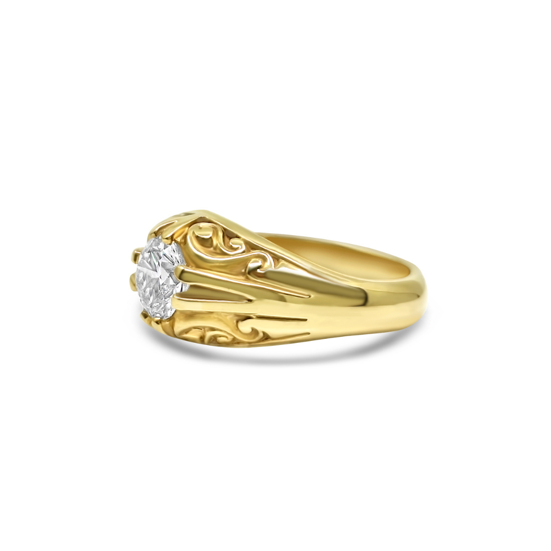 Gents 9ct Gold Ethical Diamond Ring 1.33ct