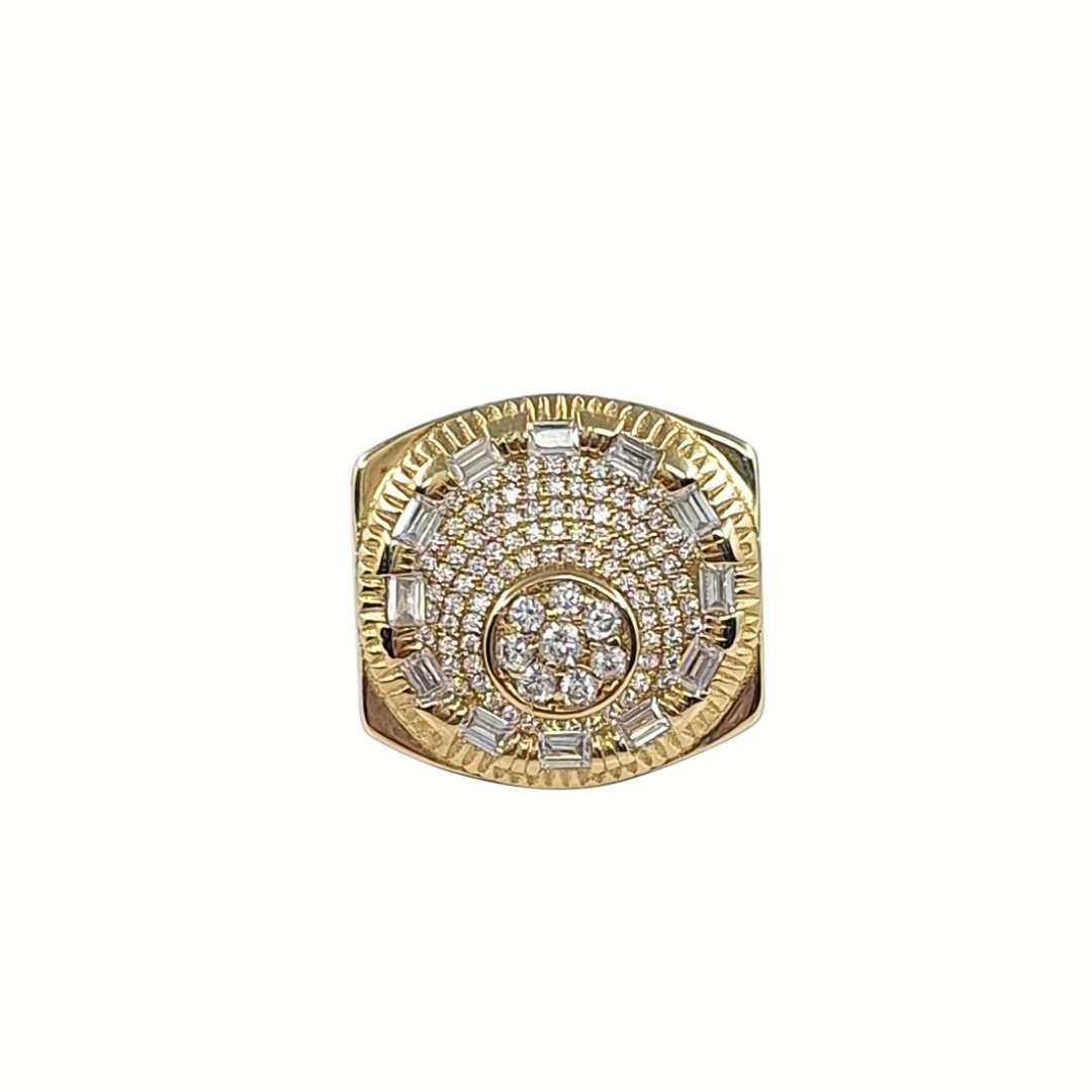 9ct Yellow Gold Fancy CZ Ring