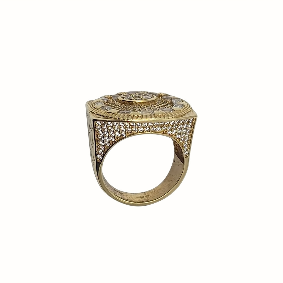 9ct Yellow Gold Fancy CZ Ring
