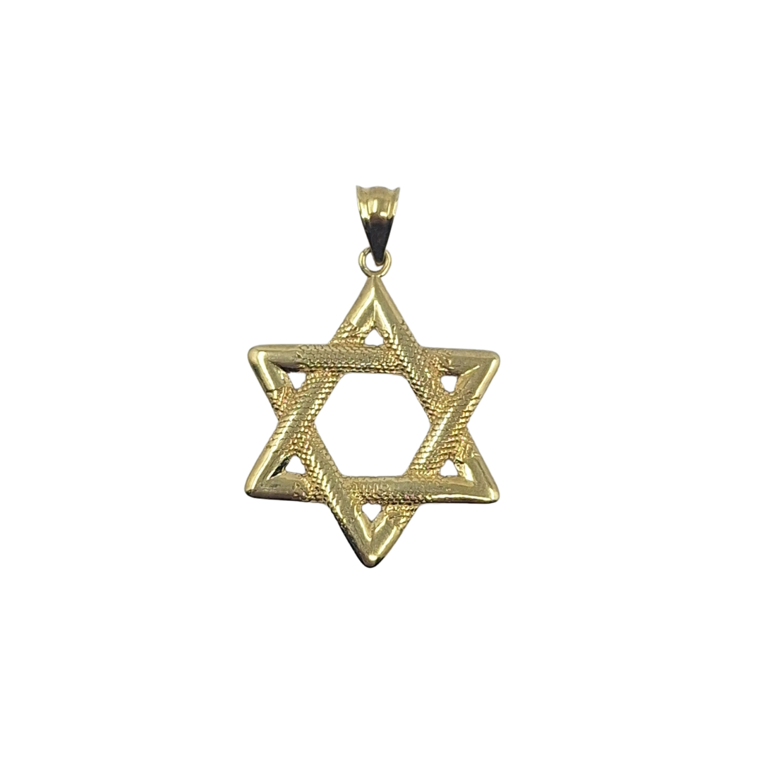 9ct Yellow Gold Star Of David Pendant