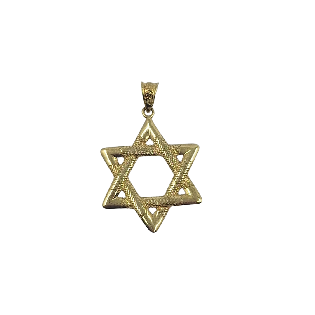 9ct Yellow Gold Star Of David Pendant