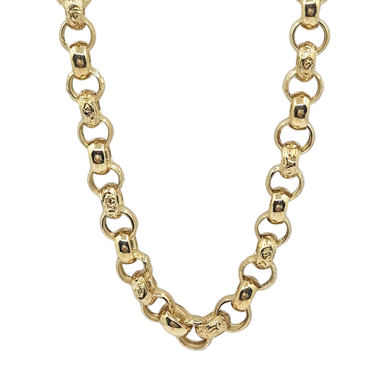 9ct Yellow Gold Belcher Chain