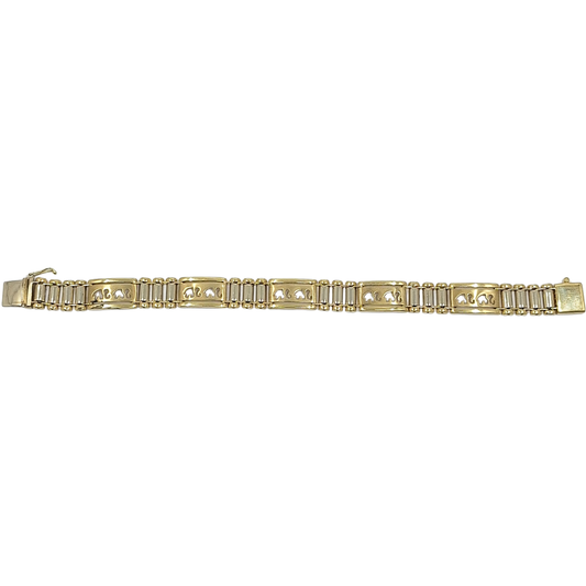 14ct Yellow Gold Elephant Design Bracelet
