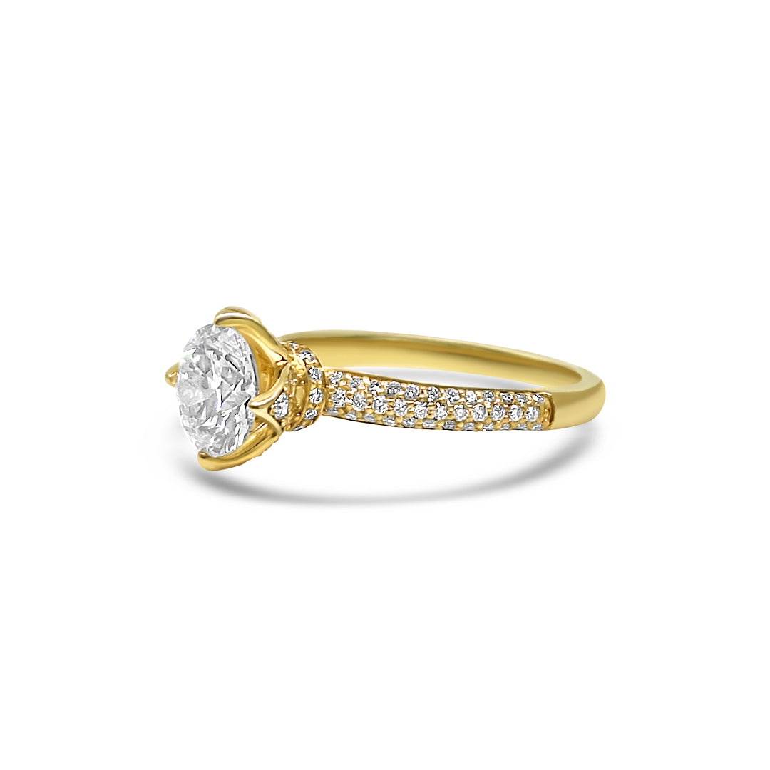 Yellow Gold & Ethical Diamond Ring 1.22ct
