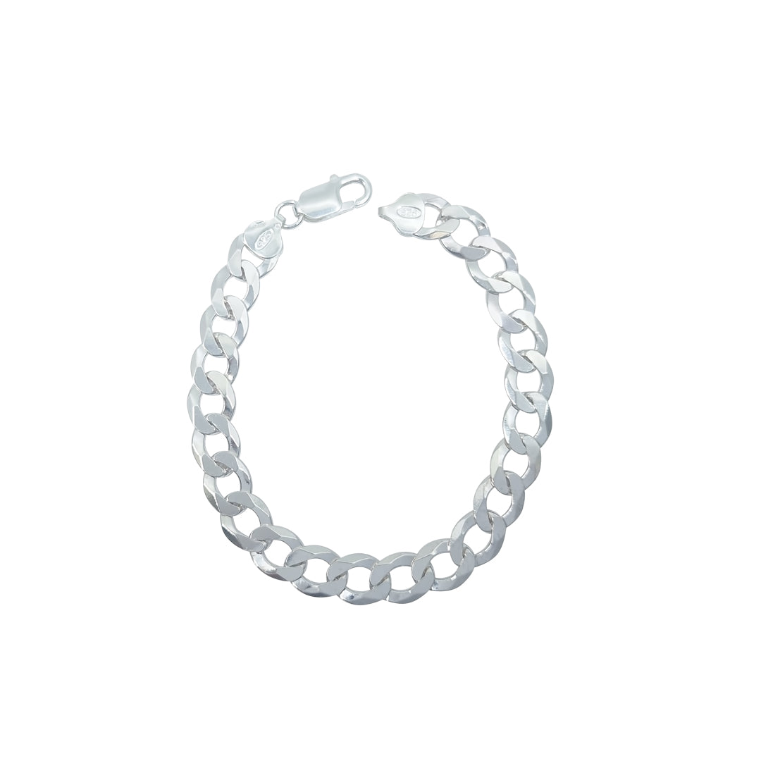 Silver Curb Bracelet 8.5"