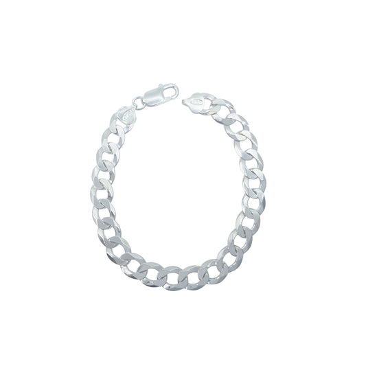 Silver Curb Bracelet 8.5"