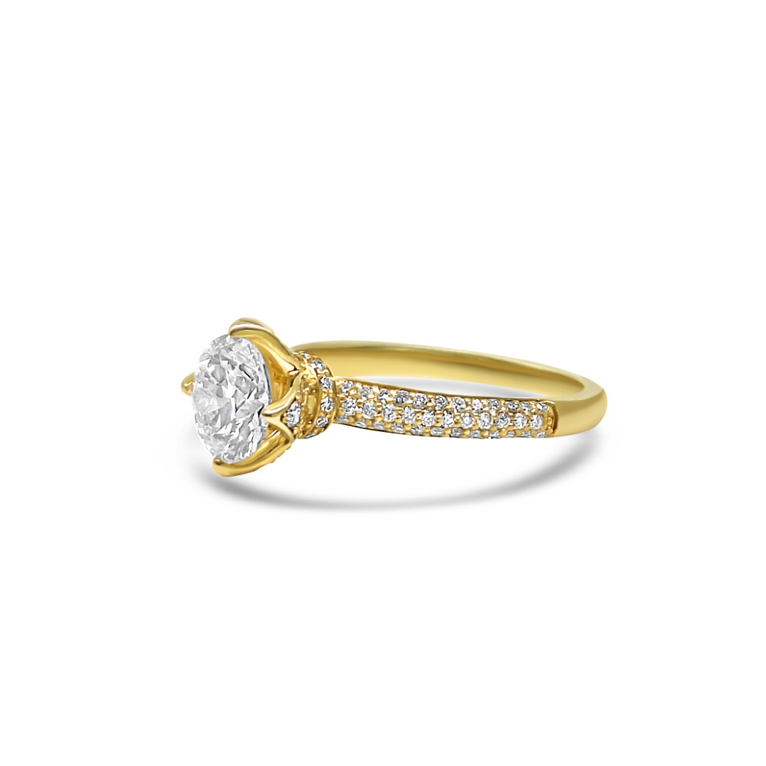 Yellow Gold & Ethical Diamond Ring 1.17ct