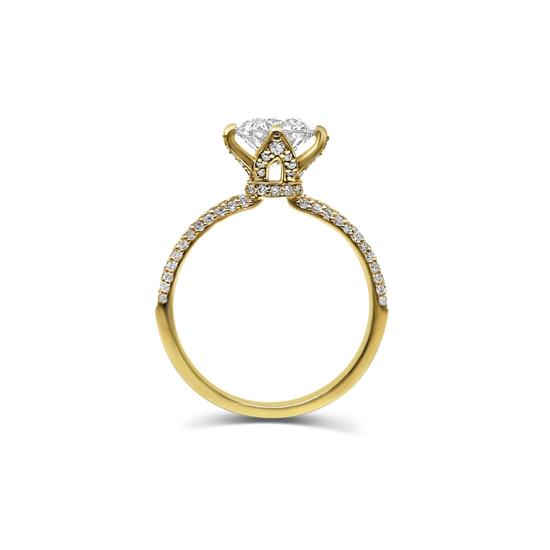 Yellow Gold & Ethical Diamond Ring 1.22ct