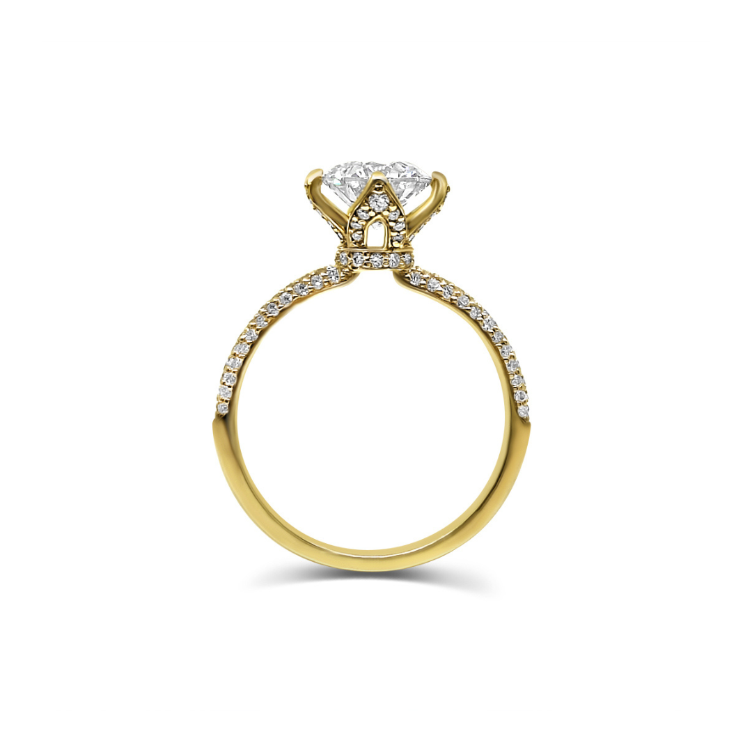 Yellow Gold & Ethical Diamond Ring 1.60ct