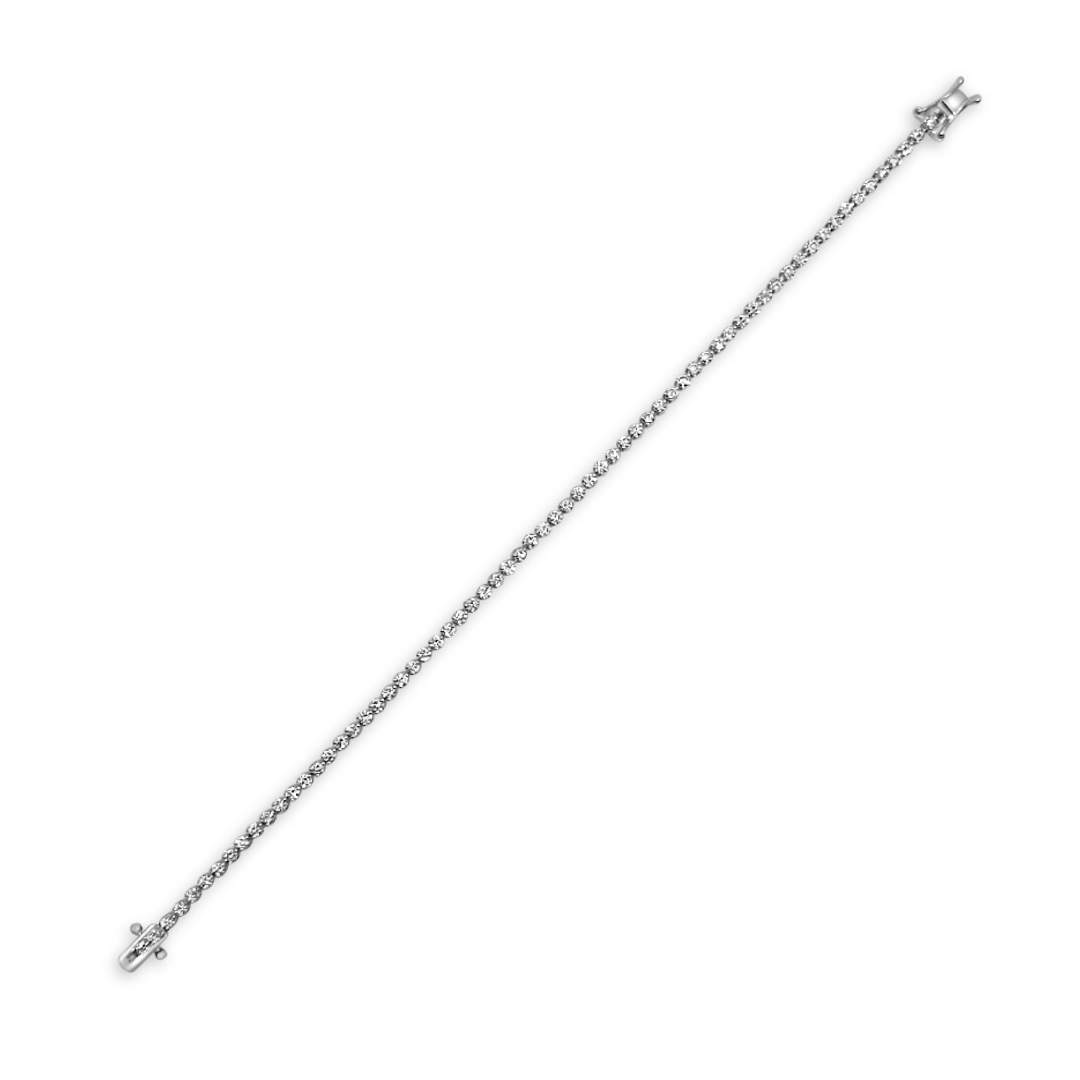 White Gold & Ethical Diamond Tennis Bracelet 2.14ct