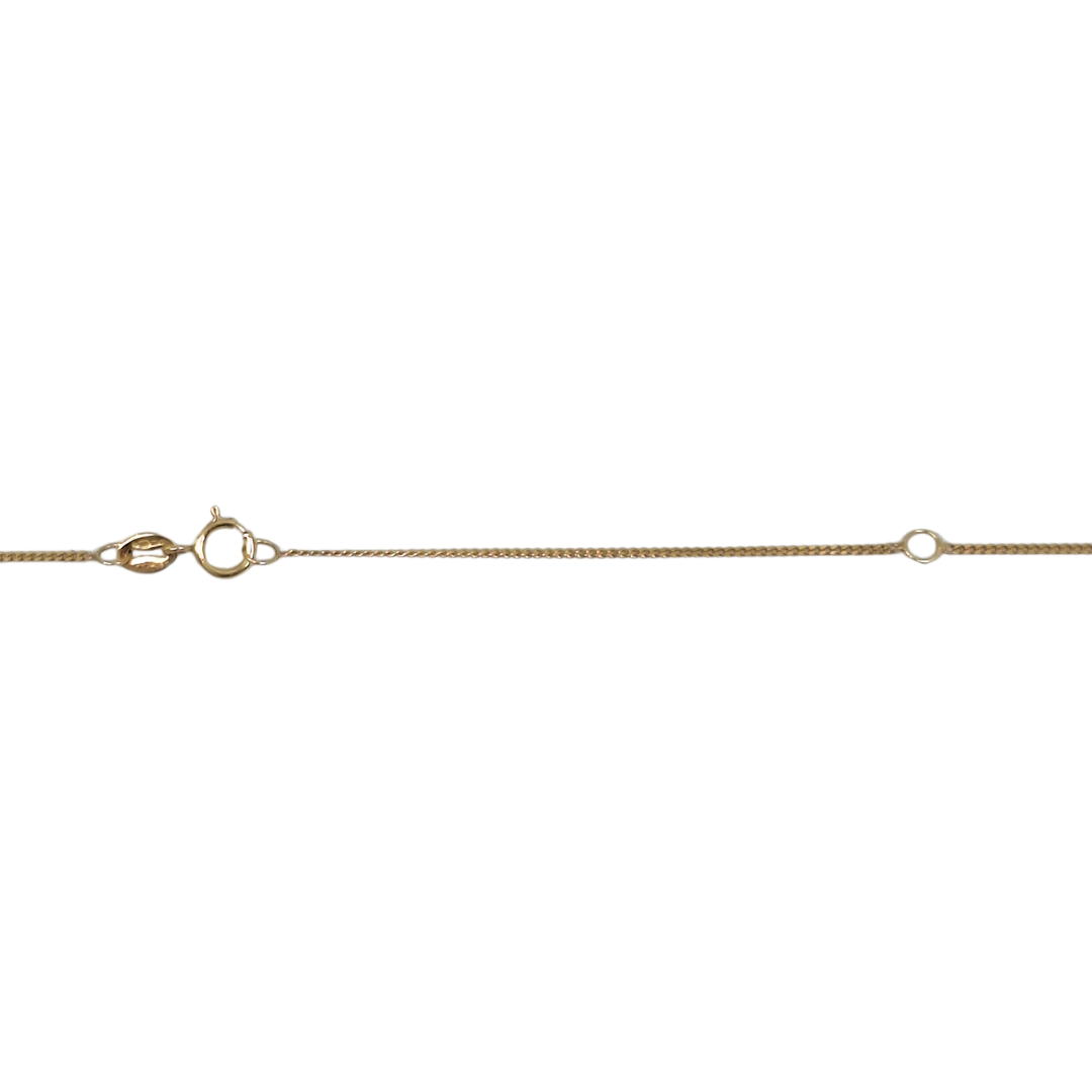9ct Yellow Gold Citrine Pendant & Chain 16-18"