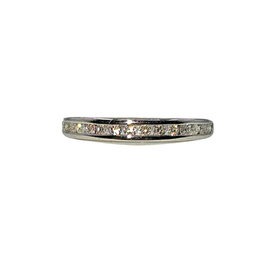 18ct White Gold Channel Set Diamond Eternity Ring