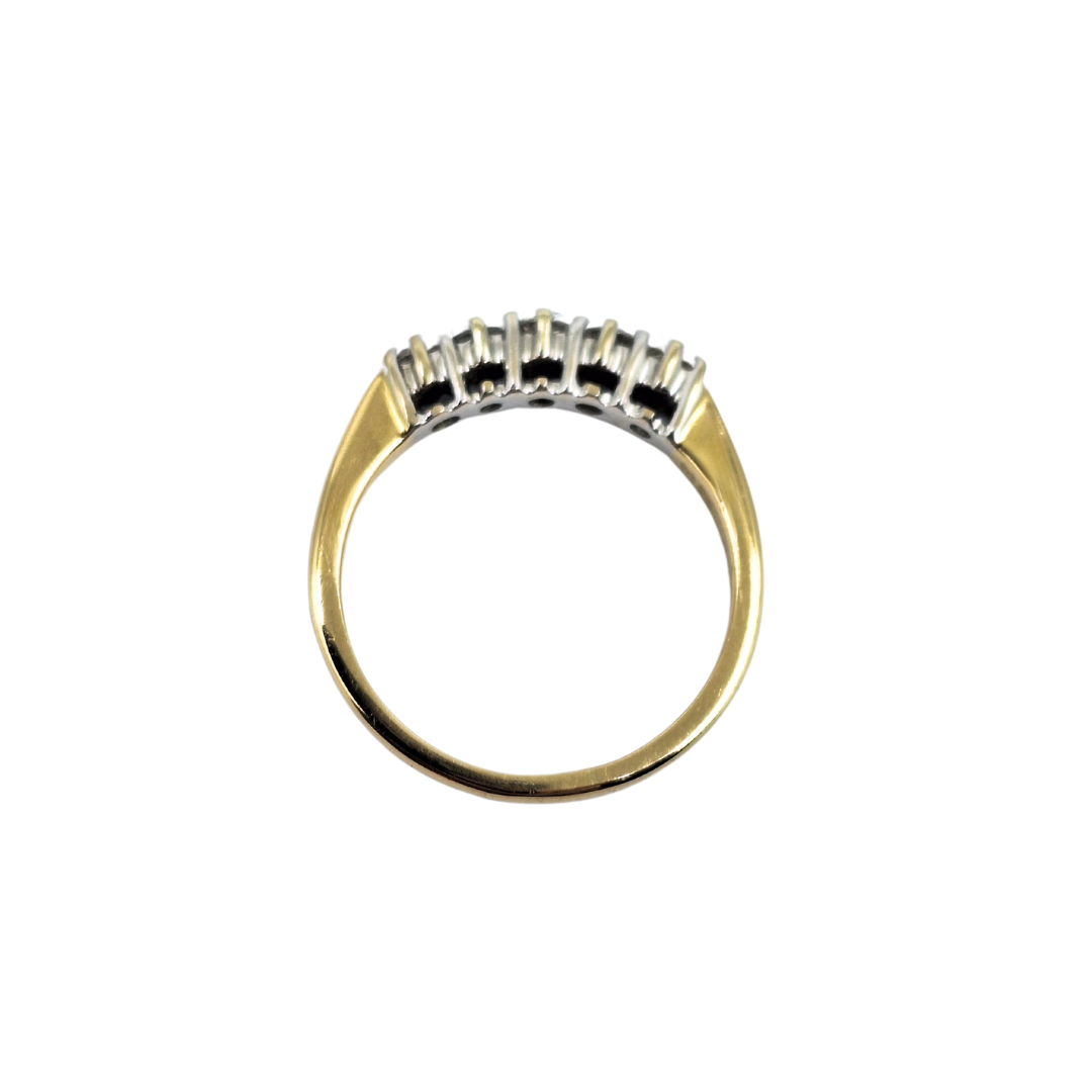 18ct Yellow Gold 5 Stone Diamond Eternity Ring