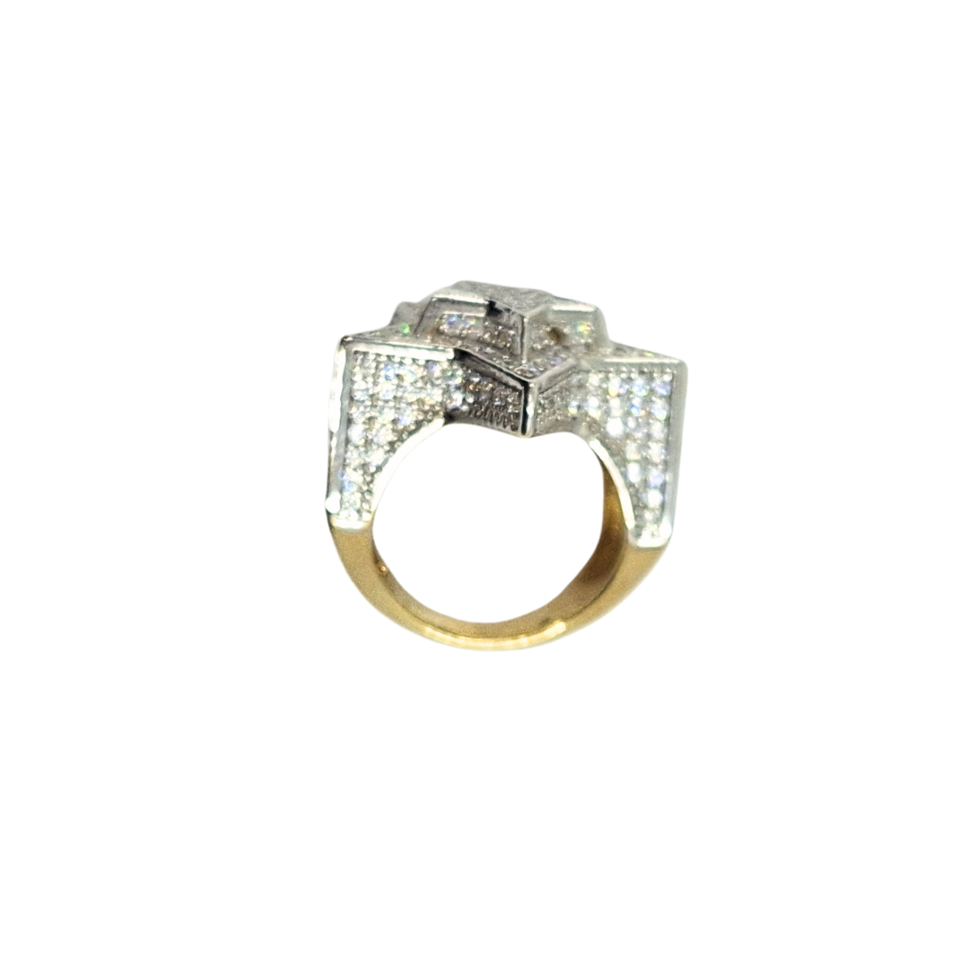 9ct Yellow Gold CZ Star Ring