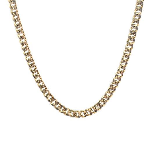 9ct Yellow Gold Curb Chain 20"