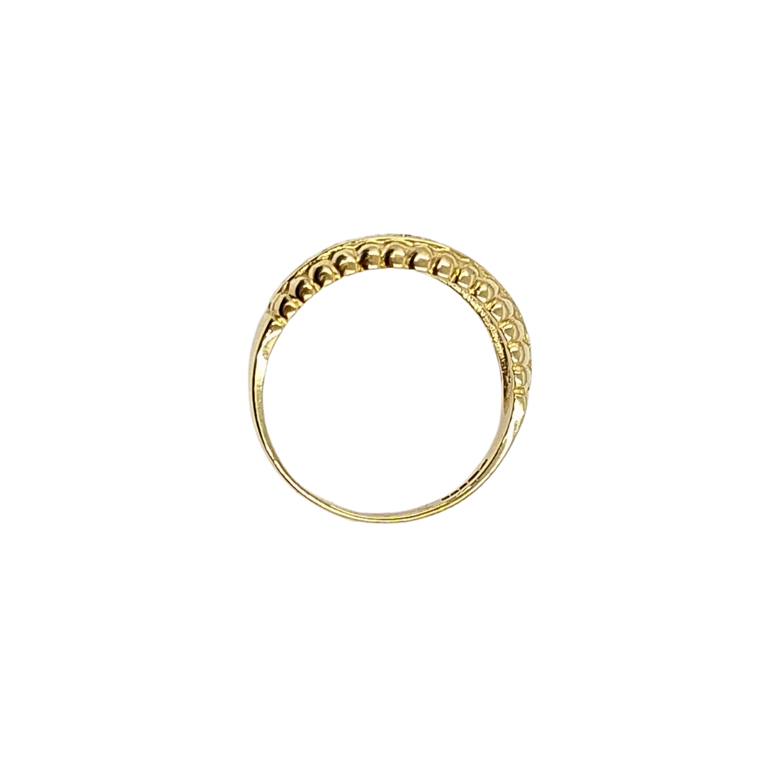 9ct Yellow Gold Three Stone CZ Ring