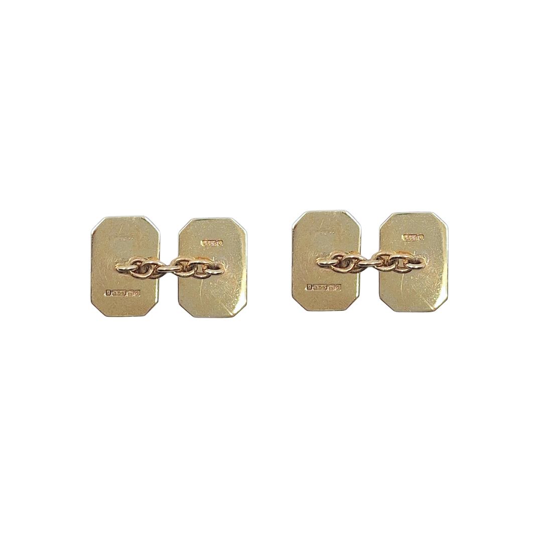 9ct Yellow Gold Cufflinks
