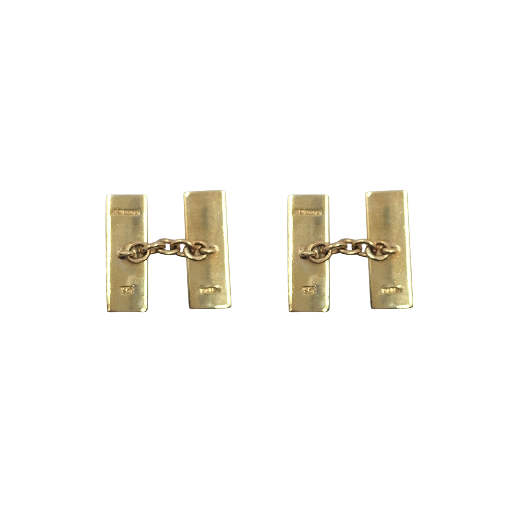 9ct Yellow Gold Cufflinks