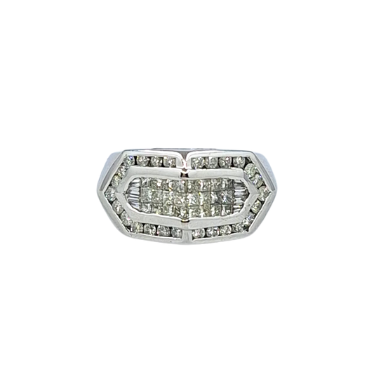 14ct White Gold Diamond Ring