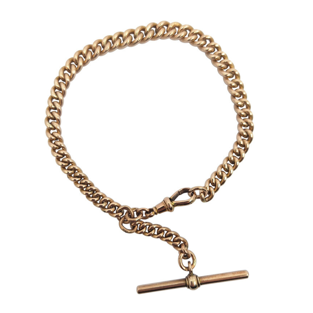 9ct Yellow Gold Albert Bracelet