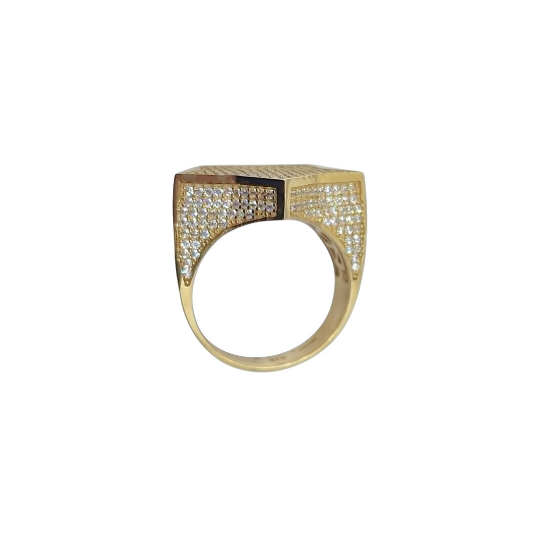 9ct Yellow Gold CZ Star Ring