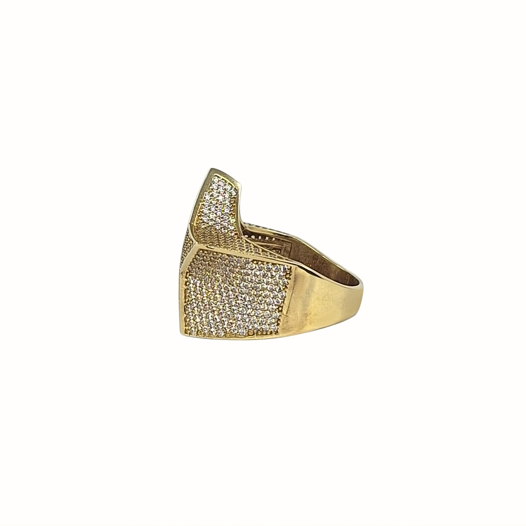 9ct Yellow Gold CZ Star Ring