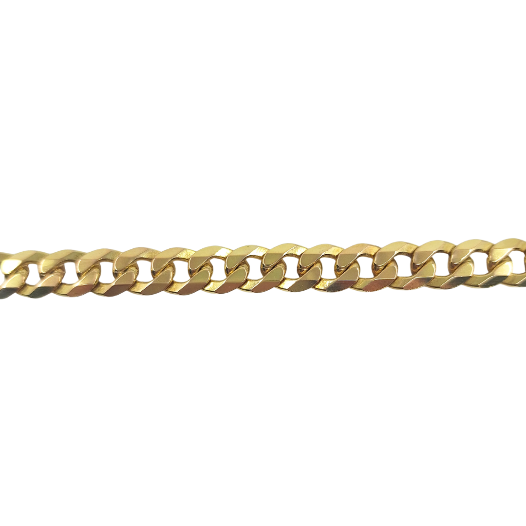 9ct Yellow Gold Curb Bracelet 8.5"
