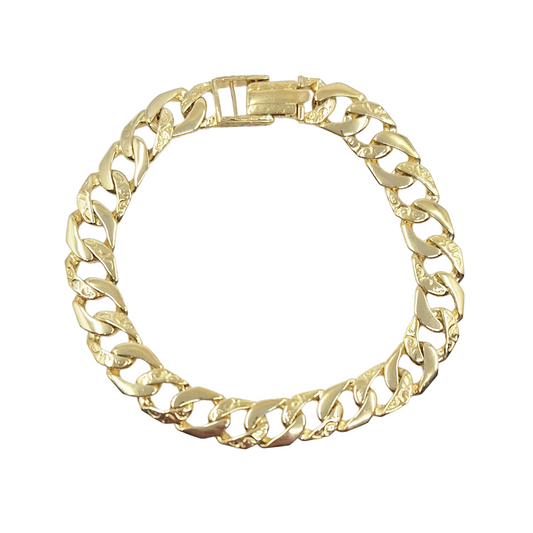 9ct Yellow Gold Chaps Bracelet 9"