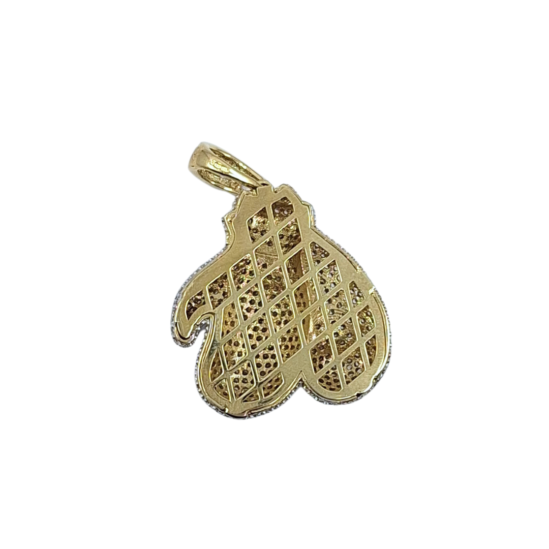 9ct Yellow Gold Boxing Gloves Pendant