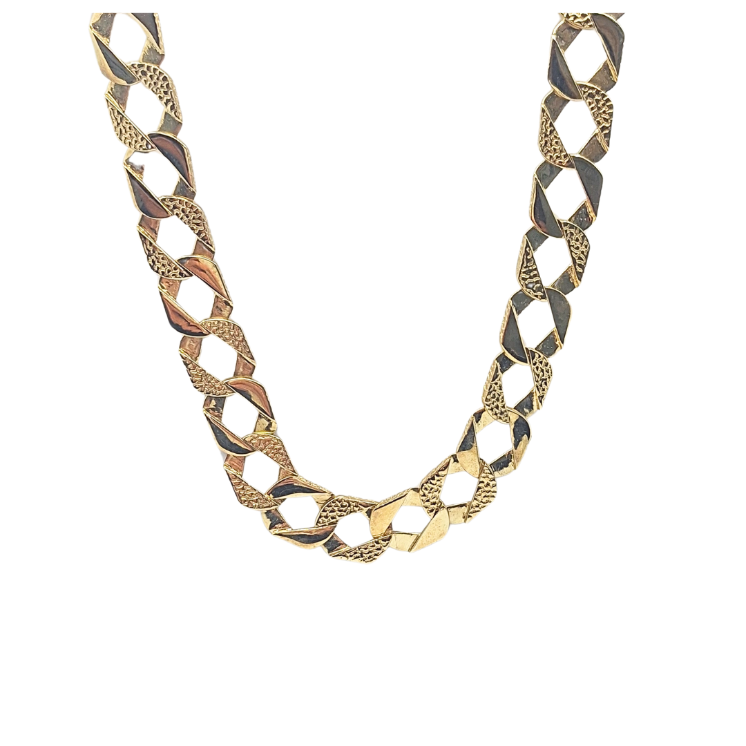 9ct Yellow Gold Chaps Chain 24"