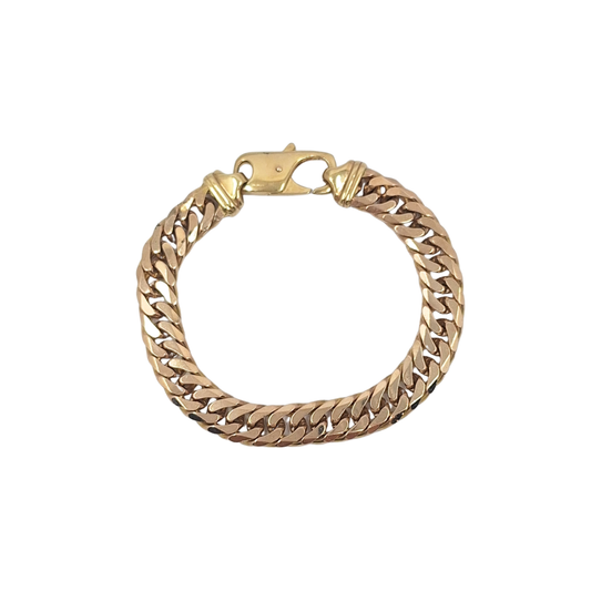 9ct Yellow Gold Curb Bracelet 8"