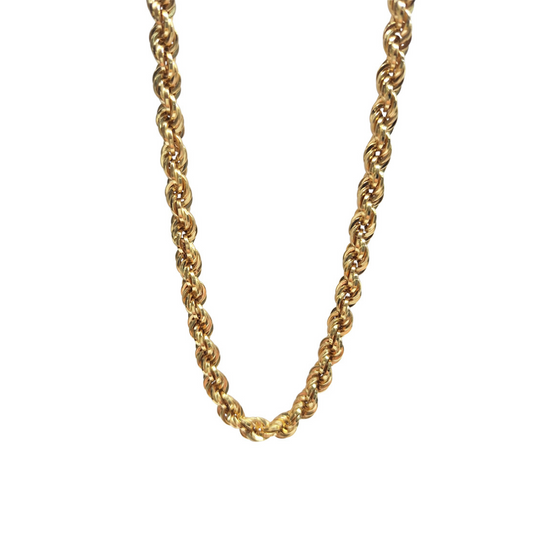 18ct Yellow Gold Rope Chain 32"