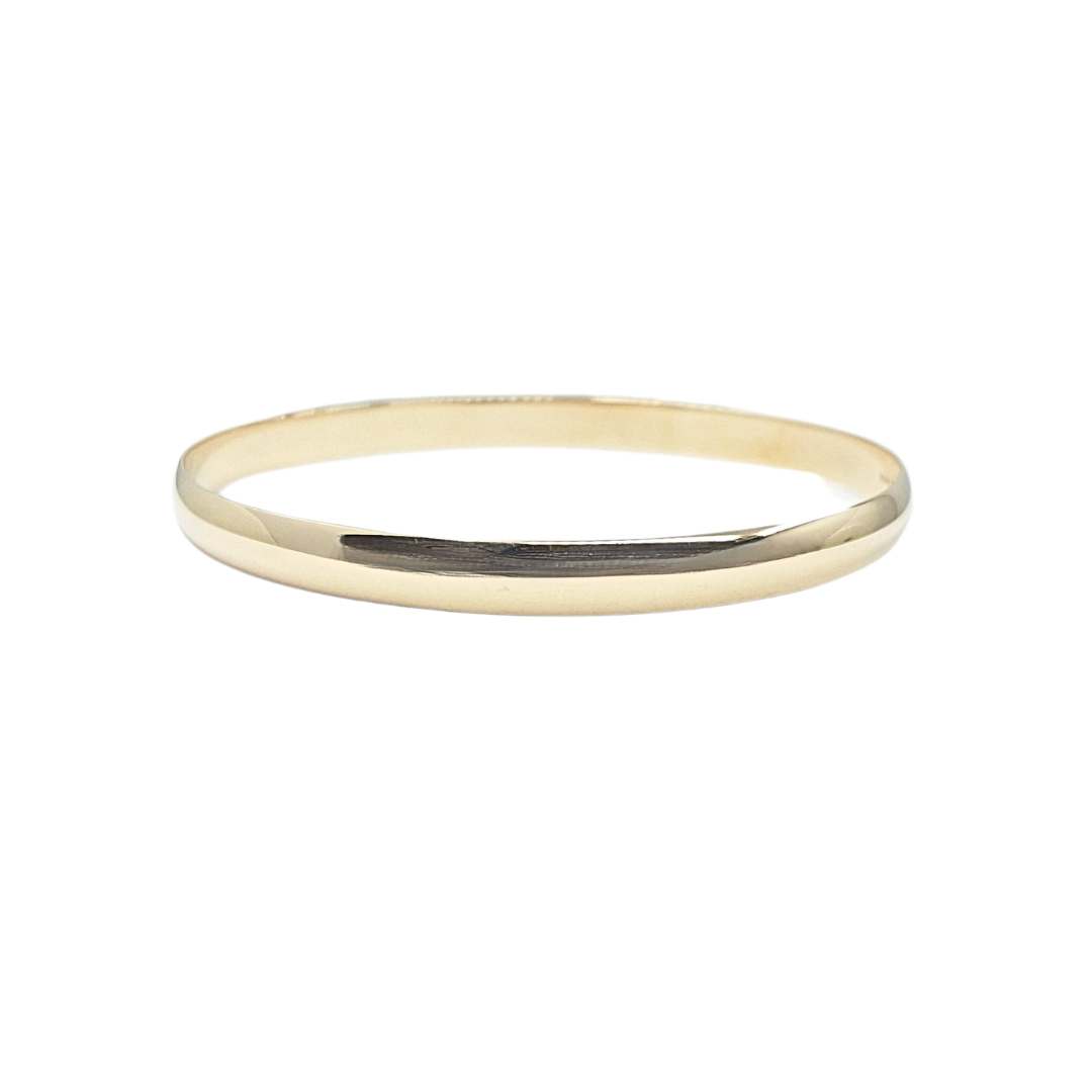 9ct Yellow Gold Plain Slave Bangle
