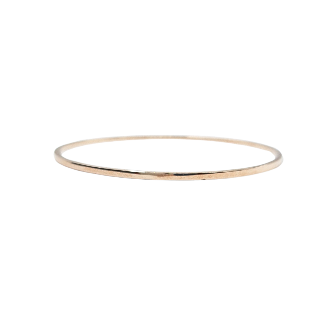 9ct Rose Gold Plain Slave Bangle