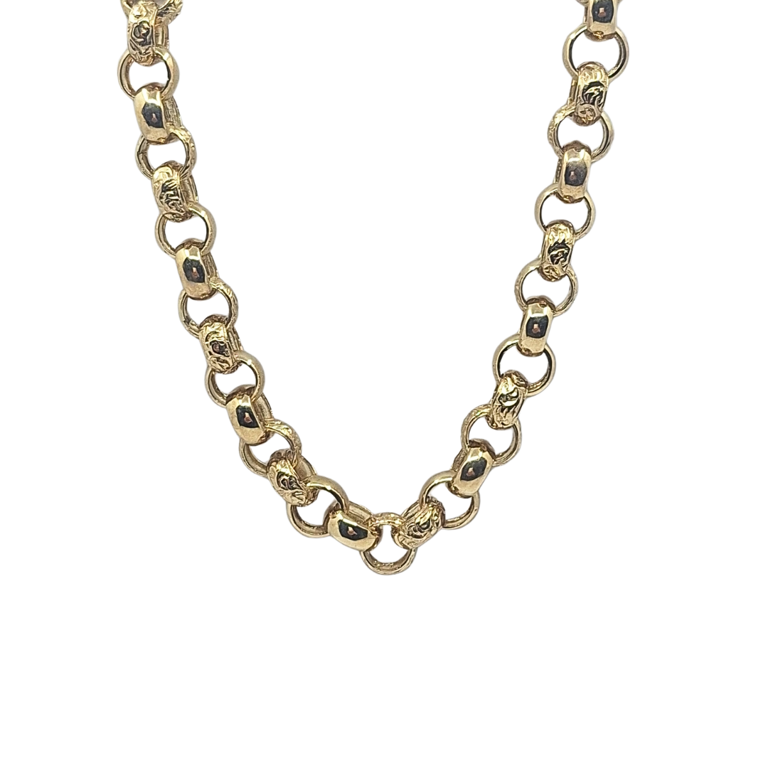 9ct Yellow Gold Belcher Chain