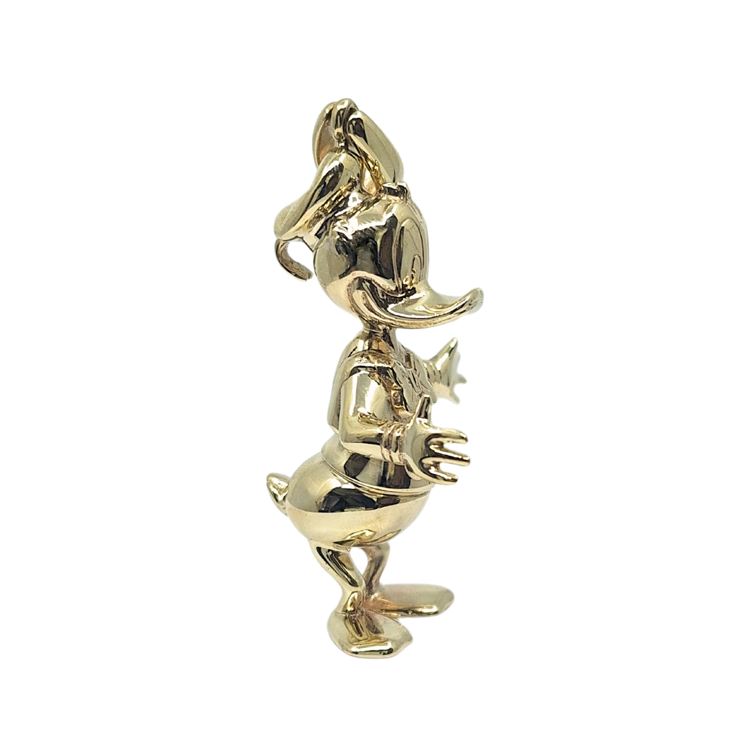 9ct Yellow Gold Donald Duck Pendant