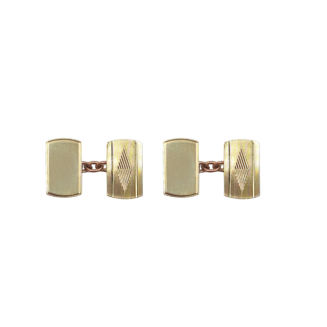 9ct Yellow Gold Cufflinks