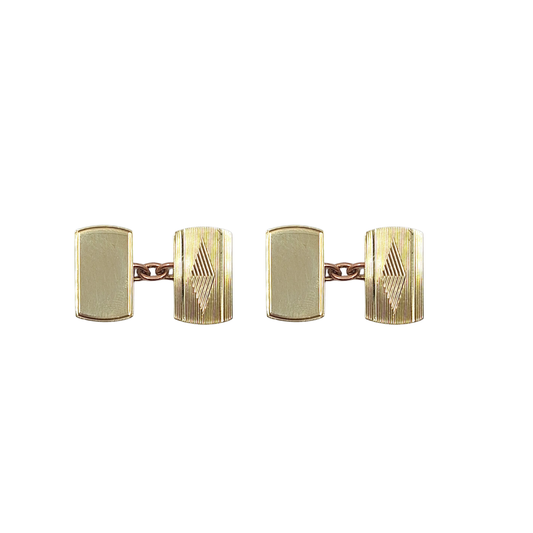 9ct Yellow Gold Cufflinks