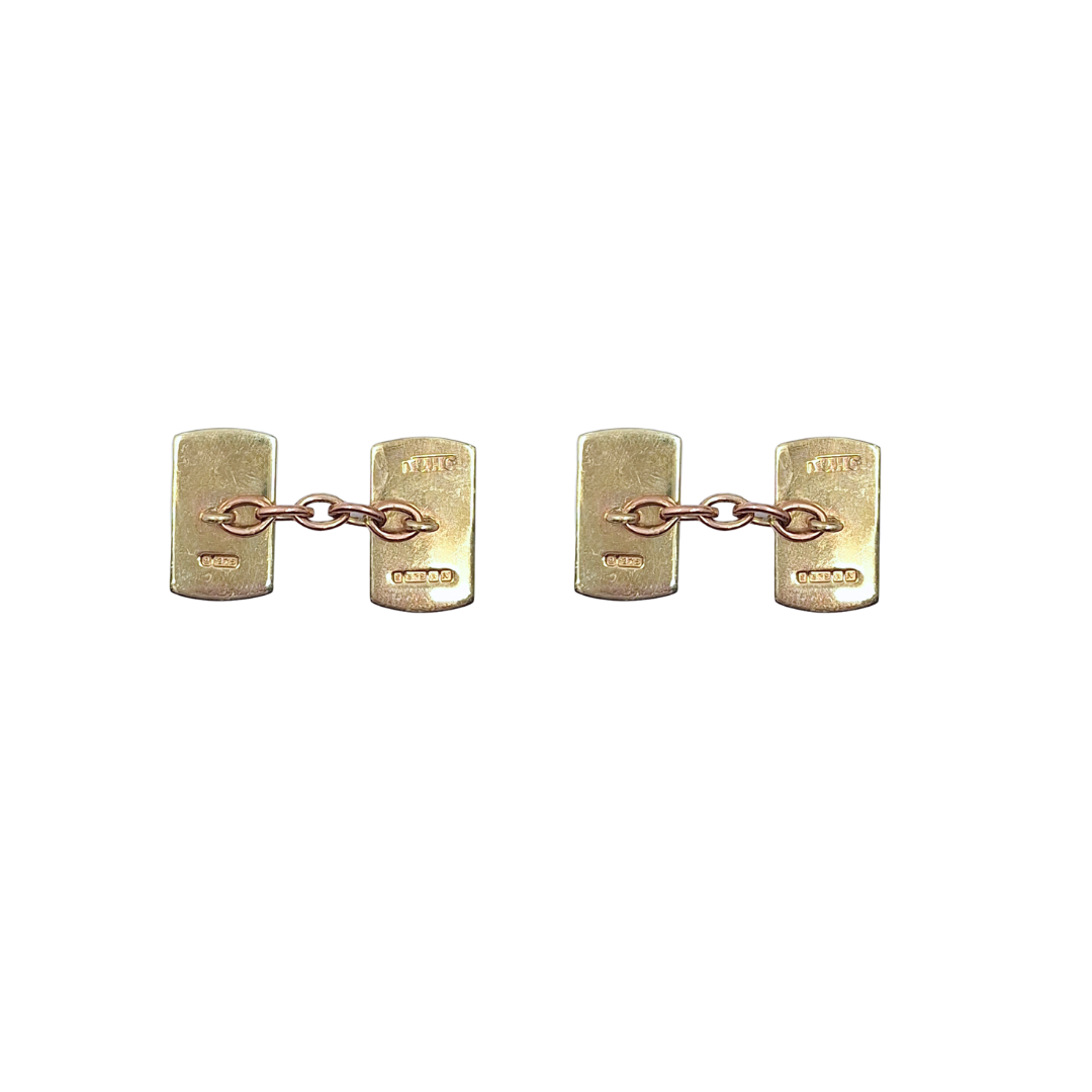9ct Yellow Gold Cufflinks
