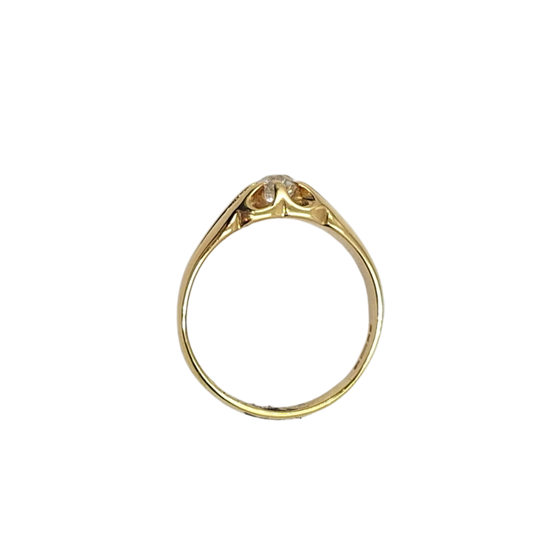 18ct Yellow Gold Diamond Gypsy Ring