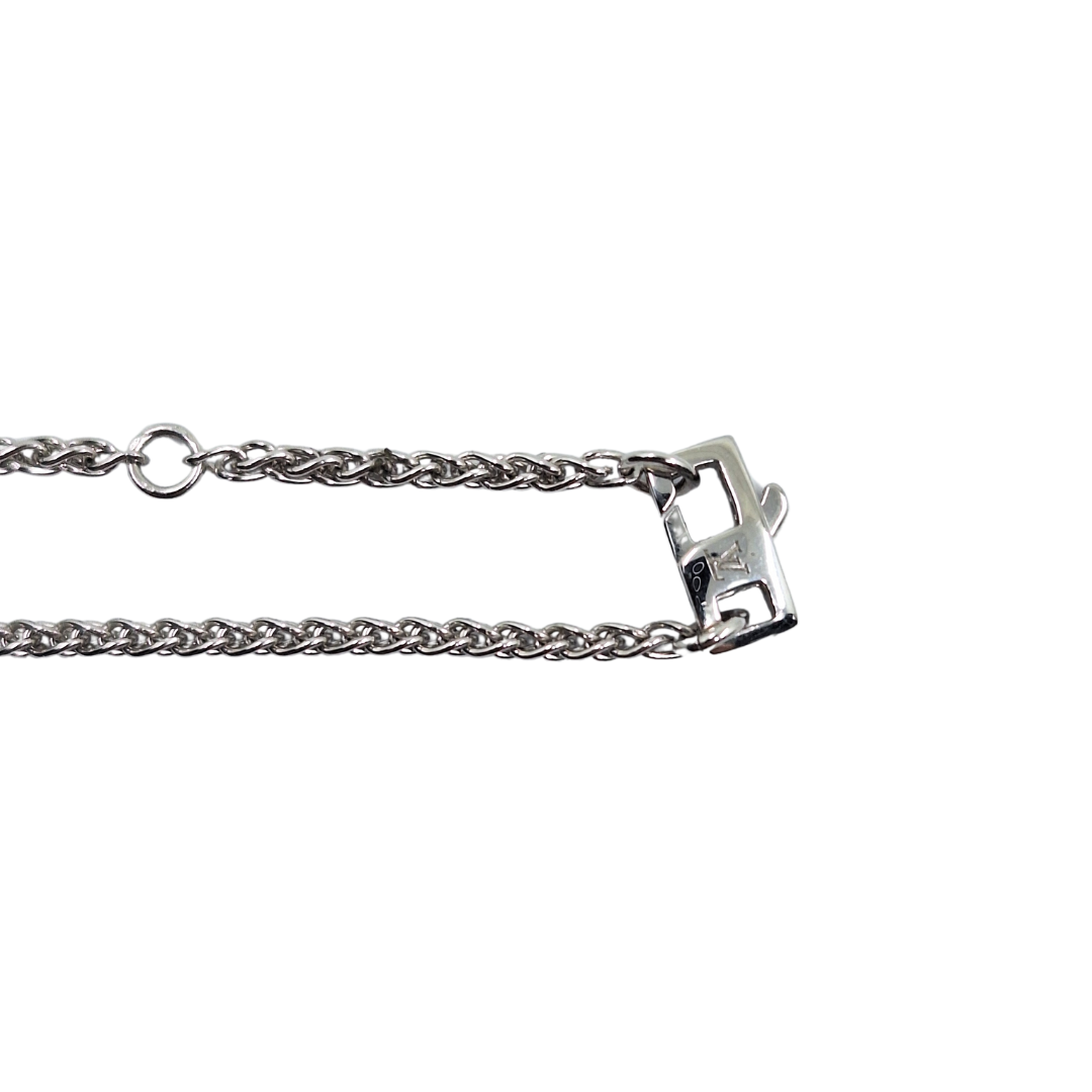 18ct White Gold Diamond Louis Vuitton Necklace