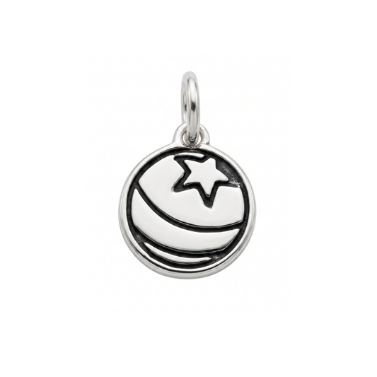 Sterling Silver Toy Star Ball Charm