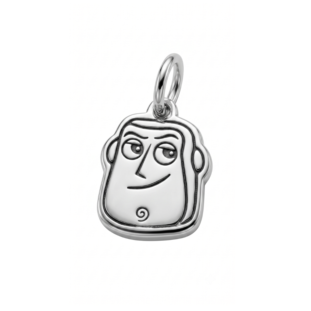 Sterling Silver Toy Space Ranger Character Charm
