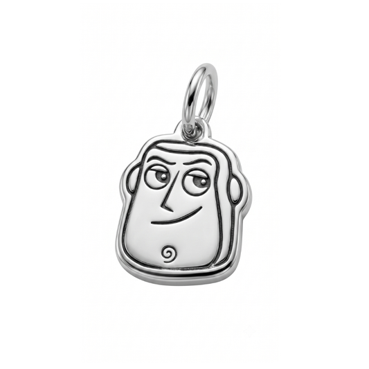 Sterling Silver Toy Space Ranger Character Charm
